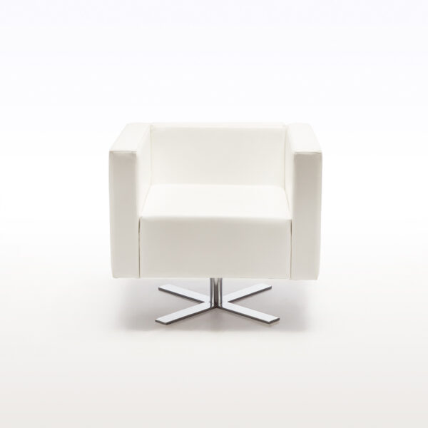 Tummuz Fotel White Ekoskóra