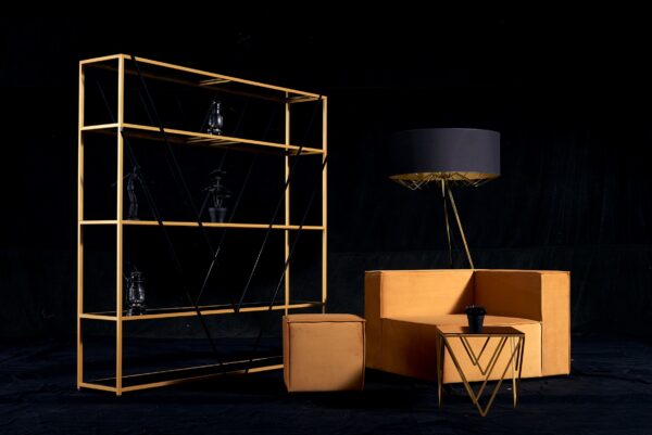 Regał Shevron Black New Gold - obrazek 2